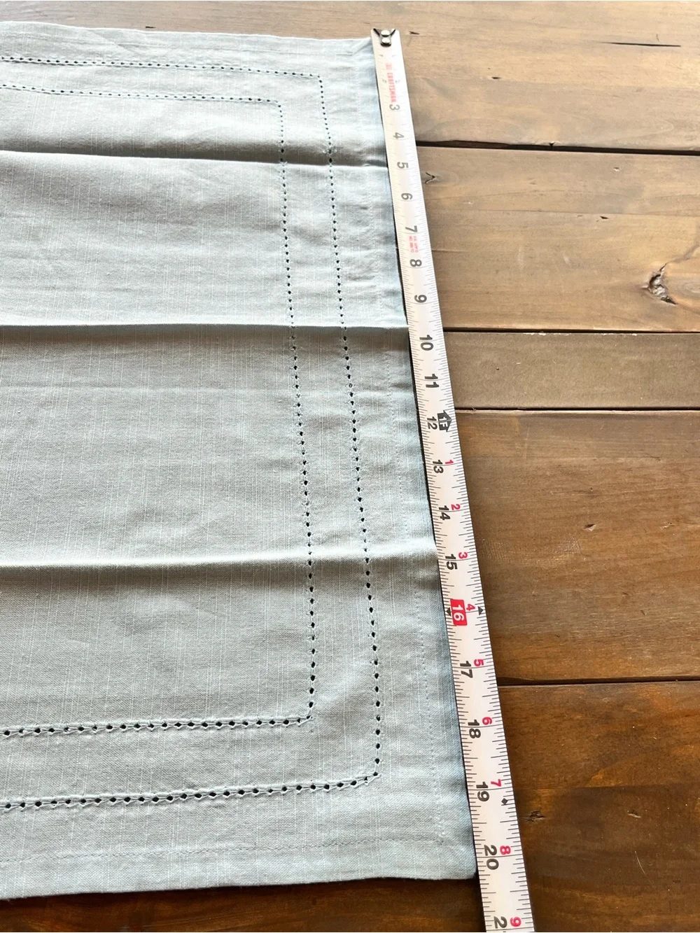 Pier 1 Ivory Hemstitched Cotton-Linen Set of 4 Napkins NWT